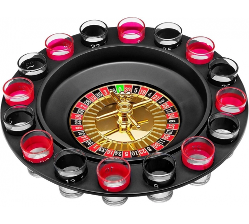 Рулетка зі стопками Drinking Roulette Set i3-90 алко рулетка казино на 16 чарок