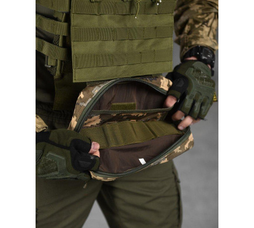 Напашник пиксель бананка сумка тактическая