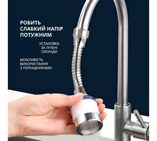 Аэратор насадка на кран-смеситель Faucet Splash Head поворотная для экономии воды с фильтром