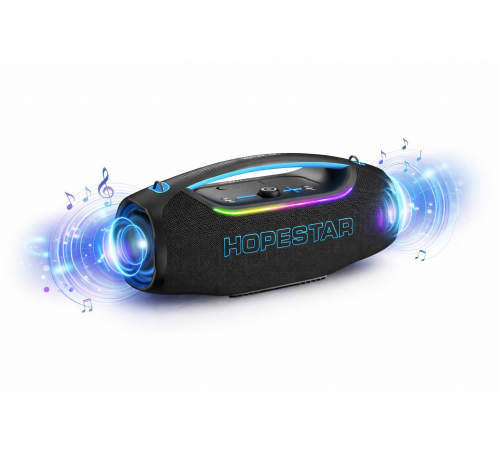 Колонка Bluetooth Hopestar A60 Ultra 450 Вт с микрофоном RGB, IPX6, 30000 мАч