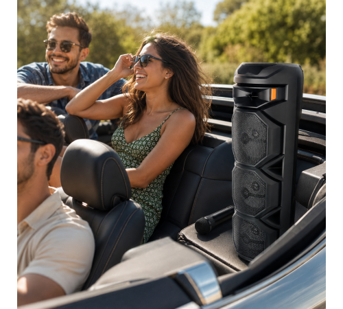 Колонка ZQS8301 Bluetooth 8дюймов / Колонка з бездротовим мікрофоном / Акустична система + пульт ДК