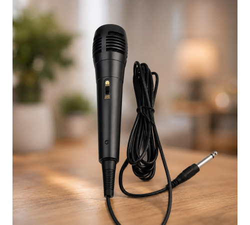 Колонка KTS-2362 Bluetooth з двома 6,5 дюймовими динаміками / Акустика з бездротовим мікрофоном / Портативна караоке-колонка