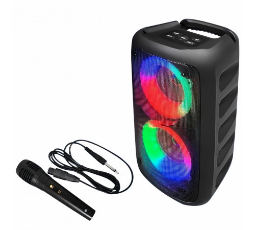 Портативна Bluetooth колонка KTS-1265 з LED-підсвічуванням, Bluetooth, FM-радіо SO-67