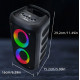 Портативна Bluetooth колонка KTS-1265 з LED-підсвічуванням, Bluetooth, FM-радіо SO-67