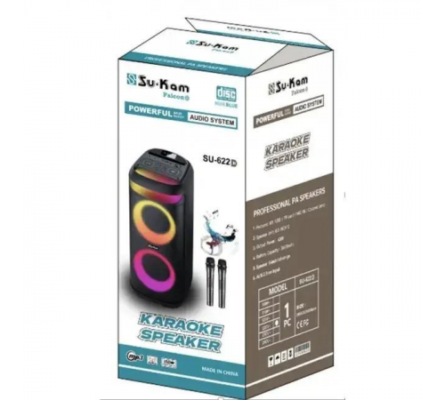 Портативна акустична колонка Bluetooth Su-Kam BT 622D/9487