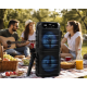 Колонка KTS-2060 / Bluetooth-акустична система з двома 6,5 дюймовими динаміками / Колонка з RGB-підсвічуванням