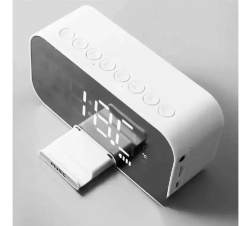 Портативная колонка Bluetooth с часами Q5 BT