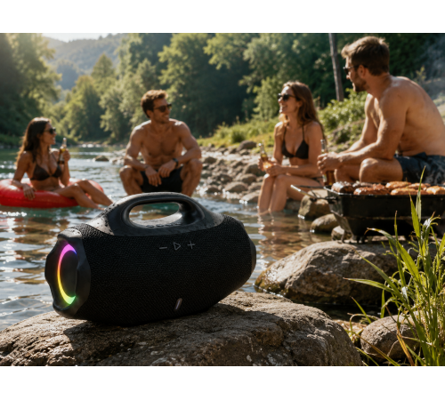 Колонка B62LED Boomsbox 4 Mini / Портативна акустика з Bluetooth
