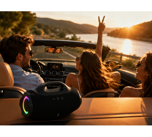 Колонка B62LED Boomsbox 4 Mini / Портативна акустика з Bluetooth