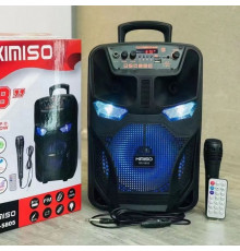 Легкая и функциональная колонка-чемодан Kimiso QS-5805 с микрофоном (USB/BT/FM).