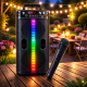 Портативна бездротова Bluetooth колонка-караоке TTD-2806 RGB-підсвічування, мікрофон, пульт ДК