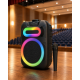 Колонка MS-2082BT-W Bluetooth / Акустична система з RGB підсвічуванням / Колонка + бездротовий мікрофон