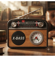 Радіоприймач PR-1002BT / Радіоприймач з годинником та Bluetooth