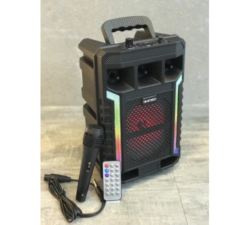 Портативная колонка Kimiso QS-627 с микрофоном и светомузыкой