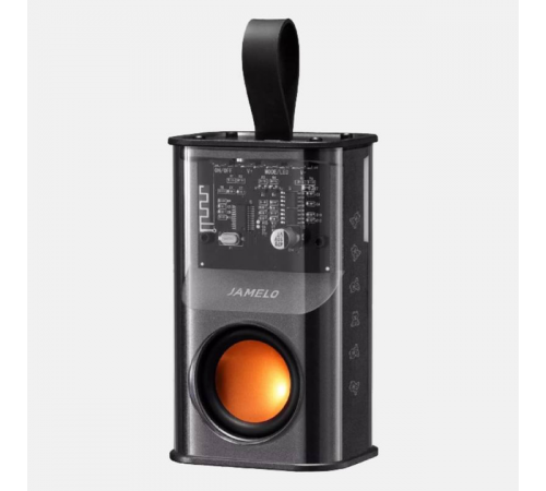 Портативная колонка SPS A036 с прозрачным корпусом и RGB подсветкой