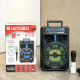 Портативная колонка Kimiso QS-845 с микрофоном и светомузыкой (USB/BT/FM)