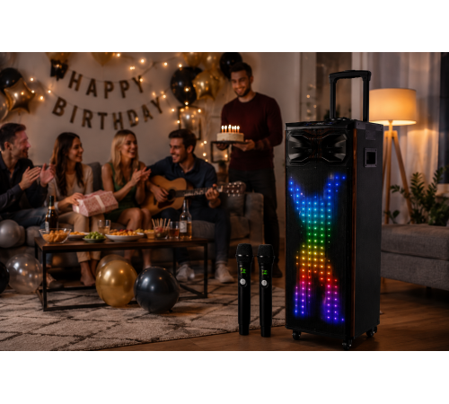 Портативная колонка T8 / Акустична колонка UKC T8 Pro / Bluetooth, FM, Karaoke акустическая система