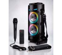 Портативная Bluetooth-колонка Sing-e ZQS4239 с LED-подсветкой / Беспроводная колонка для вечеринок с микрофоном 30W