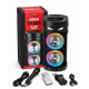 Портативна Bluetooth-колонка Sing-e ZQS4239 з LED-підсвічуванням / Бездротова колонка для вечірок з мікрофоном 30W