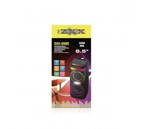 Акустическая переносная колонка ZXX-5505/ 6732 40Вт 6.5" 60х27х30см USB/TF/FM/BT/MIC/AUX (1) за 6930 грн