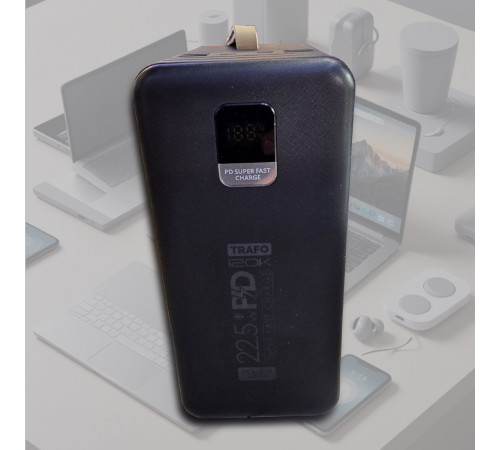 Повербанк на 120000 mAh с LED фонариком и быстрой зарядкой 22.5W для роутера модема интернета WiFi