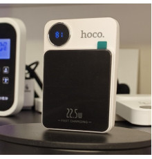 Павербанк Hoco Magsafe Powerbank 10000 мА·год магнітний бездротовий зарядний пристрій з дисплеєм маленький кишеньковий білий