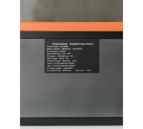 Портативная зарядная станция (600Вт/ч, чистая синусоида, 86400 mAh РА5029