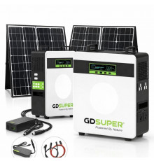 Портативная электростанция с аккумулятором кабелями зарядкой GDSUPER GD-3500W ТР6678