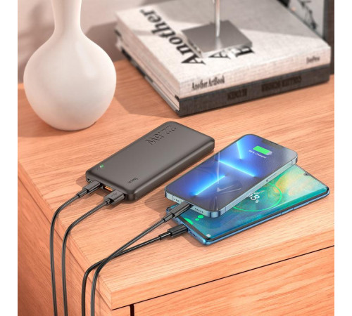 PowerBank хоко J101 Hoco 10000 Повербанк маленький компактний кишеньковий для телефона заряджання пристроїв легкий преміум