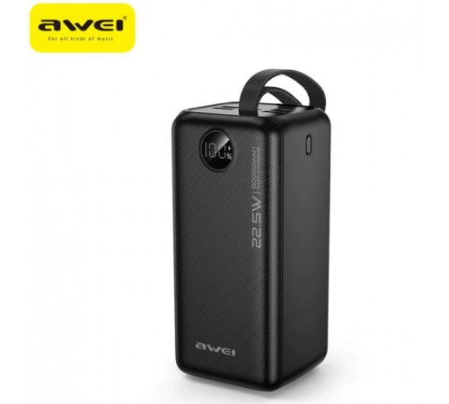 Моб. Зарядка POWER BANK AWEI P91K 22,5W 40000mah/ 9612 (20) за 1980 грн