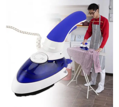 Ручной паровой отпариватель Mini Steam Iron HT-558B - компактный дорожный паровой утюг с щеткой
