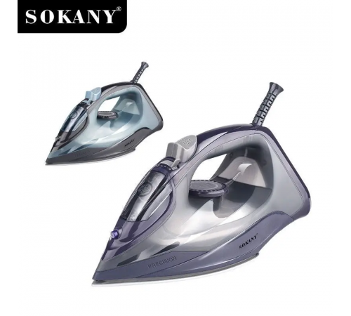 Паровой утюг SOKANY SK-2071 / Электрический утюг с керамической подошвой, 2600 Вт / Паровой утюг с резервуаром для воды