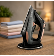 Праска RAF ELECTRIC STEAM IRON R.1388 / Парова праска бездротова + зарядна база, 2400 Вт / Праска з керамічним покриттям
