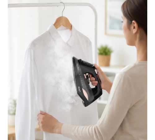 Праска RAF ELECTRIC STEAM IRON R.1388 / Парова праска бездротова + зарядна база, 2400 Вт / Праска з керамічним покриттям за 1170 грн
