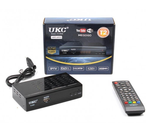 Тюнер DVB-T2 0968/6922 METAL с поддержкой WiFi адаптера (40 шт/ящ) за 828 грн