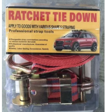 Страховочный трос 1.5m, лента страховочная с натяжителем Safety rope RATCHET TIE DOWN (24)