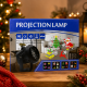 Детский LED проектор Projection Lamp с 16 рисунками / Мультиколорный проектор с 3D / LED прожектор детский