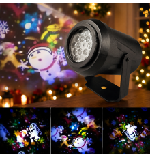 Детский LED проектор Projection Lamp с 16 рисунками / Мультиколорный проектор с 3D / LED прожектор детский