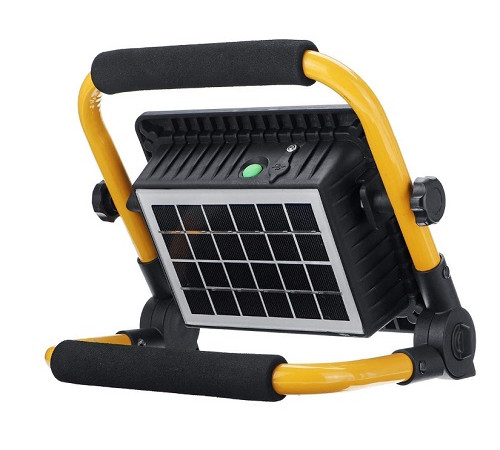 Аккумуляторный прожектор с солнечной панелью Work Light 50W + POWER BANK