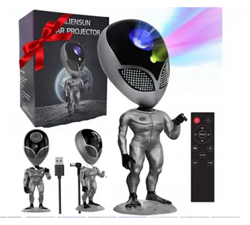 Многоцветная лампа-проектор звездного неба STAR PROJECTOR NIGHT LIGHT ALIENSUN