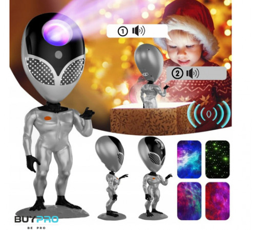 Многоцветная лампа-проектор звездного неба STAR PROJECTOR NIGHT LIGHT ALIENSUN