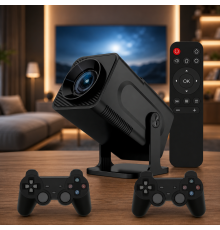 Проектор для фильмов, игр, домашний кинотеатр HCS350 pro / Смарт домашний кинотеатр Wi-Fi 6 Bluetooth 5.0 с пультом /