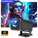Проектор SmartTV домашній кінотеатр UltraHD HY320 4K Android 11 WI-FI6 Bluetooth HDMI 150" FullHD 300ANSI чорний за 2915 грн