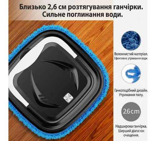 Інтелектуальна машина для миття підлог / Робот-пилосос для сухого та вологого збирання / Автоматичний робот-пилосос за 998 грн