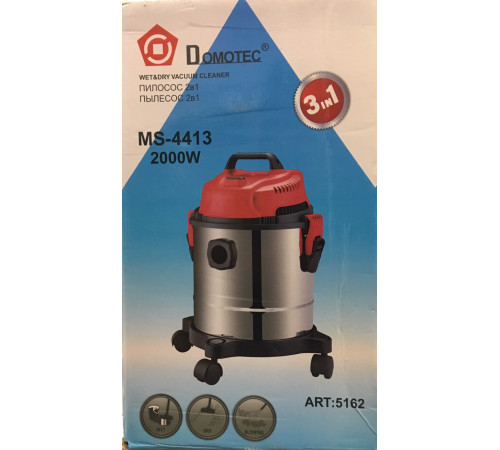Пылесос контейнерный строительный Domotec MS 4413/ 5162 2в1 (1 шт/ящ) за 4423 грн