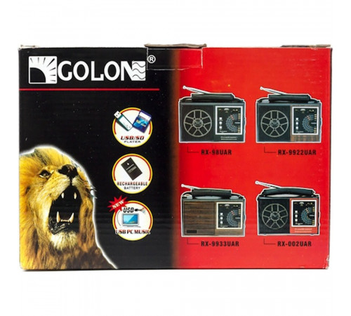 Радіоприймач GOLON-RX 006/ 0816 USB+SD (16 шт) за 1035 грн
