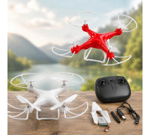 Квадрокоптер с камерой и пультом управления / Дрон со стабилизацией Drone X8