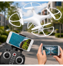 Квадрокоптер з камерою та пультом керування / Дрон зі стабілізацією Drone X8 Білий