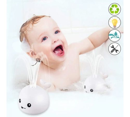 Игрушки для ванной для детей "Кит фонтан" Mini Whale Fountain плавающие игрушки для купания малышей