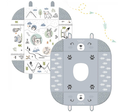Дитячий килимок з м'якими бортами Зайчик, подушкою, кокон, що розвиває за 1661 грн